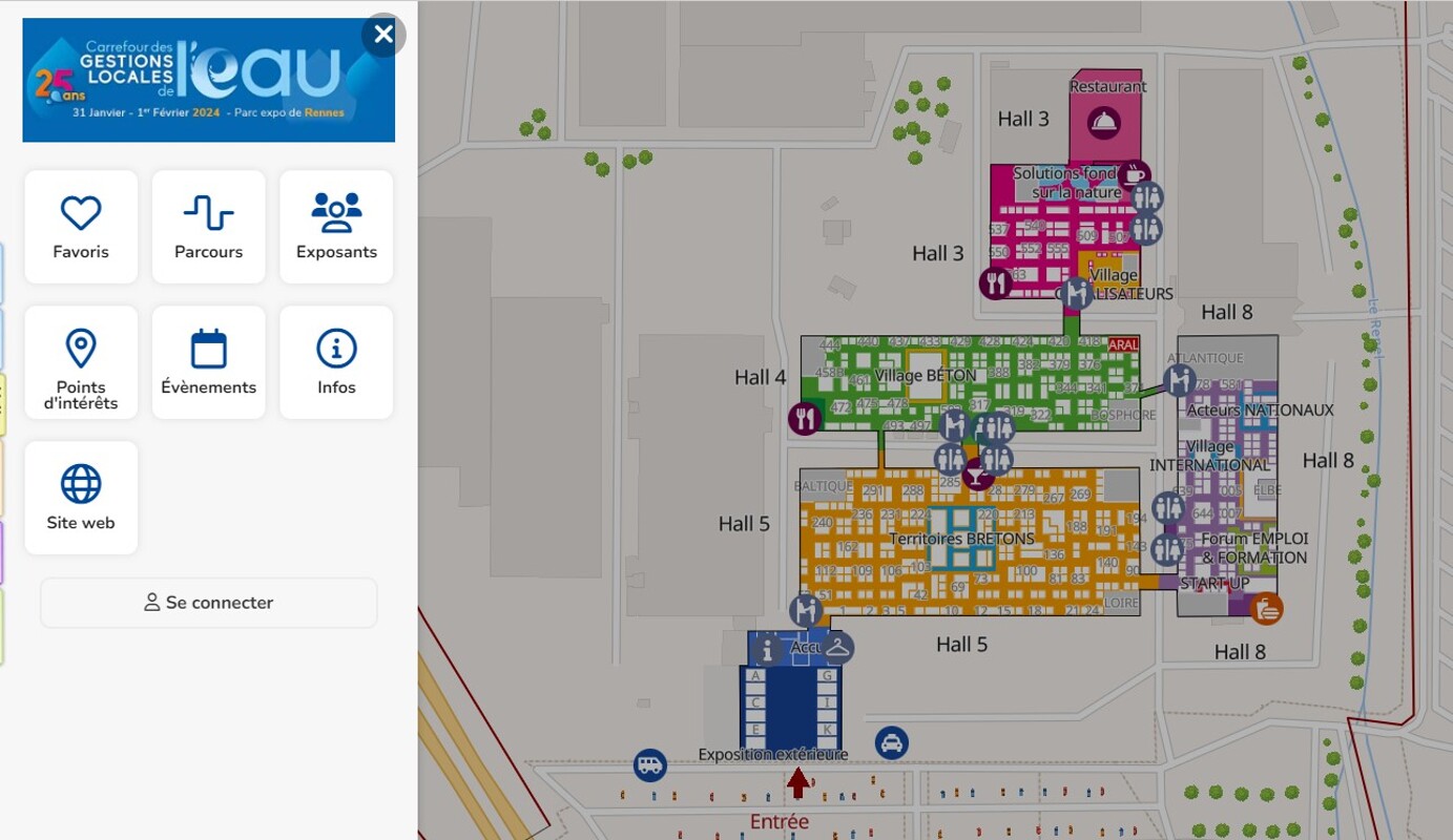 Salon Du Carrefour De L Eau Parc Des Expositions Rennes Plan Interactif